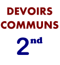 devoirs communs 2nd avec corrigés