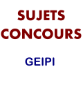 sujets concours geipi avec corrigés