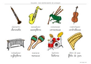 Aperçu de la planche 2 en français : scripte et cursive, couleur