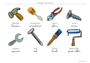 bricolage et jardinage > bricolage > plomberie : outils image -  Dictionnaire Visuel