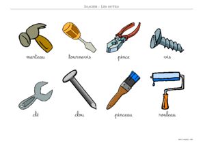 IMAGIER : Outils de Bricolage - Imagier Maternelle 