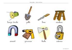 IMAGIER : Outils de Bricolage - Imagier Maternelle 