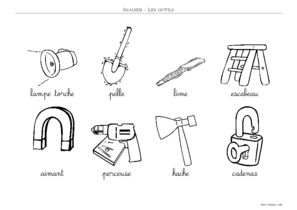 IMAGIER : Outils de Bricolage - Imagier Maternelle 