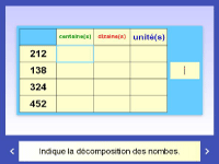 exercice de décomposition des nombres