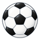 Ballon de football noir et blanc