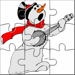 puzzle bonhomme de neige