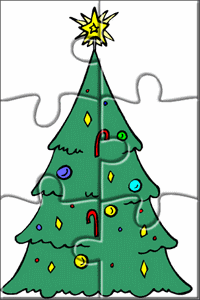 puzzle du sapin noel